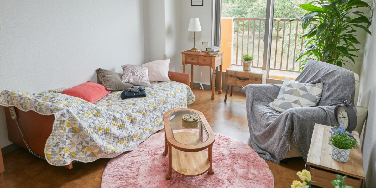 個室Aタイプ 18.56m² / 個室Bタイプ 26.89m² / 夫婦部屋タイプ